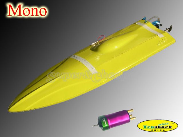 Tenshock RC Mono Brushless Motor Fibreglass Racing Boat  