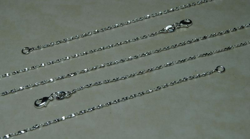 Wholesale 10pcs Silver Starry Sky Chain Necklace 1.2mm  