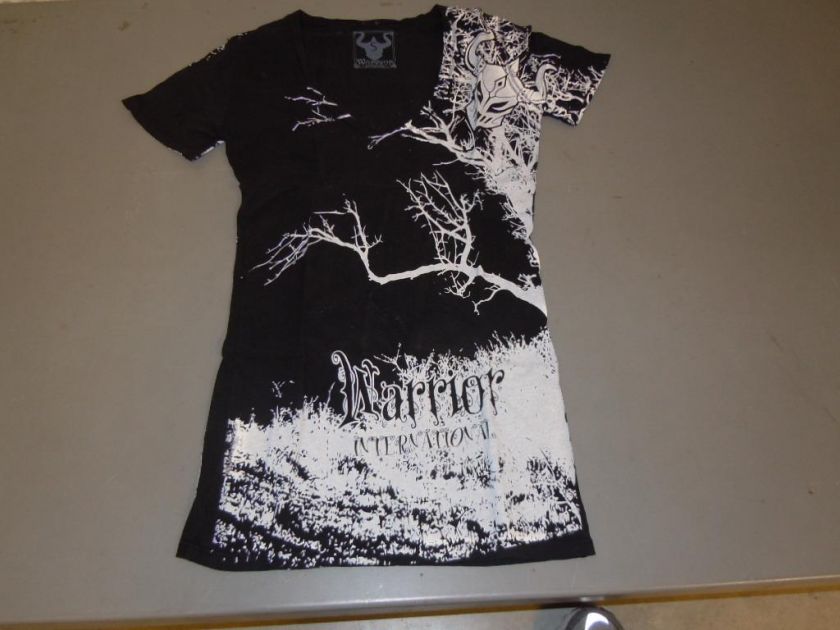 WARRIOR INTERNATIONAL FOREST BLACK MMA BRAND NEW T SHIRT  