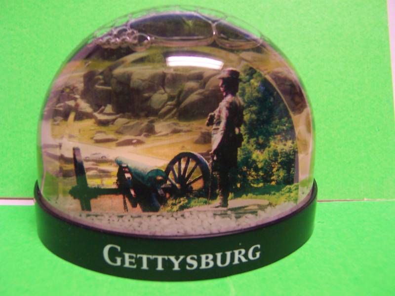 GETTYSBURG SNOW GLOBE CIVIL WAR MAGNET NEW  