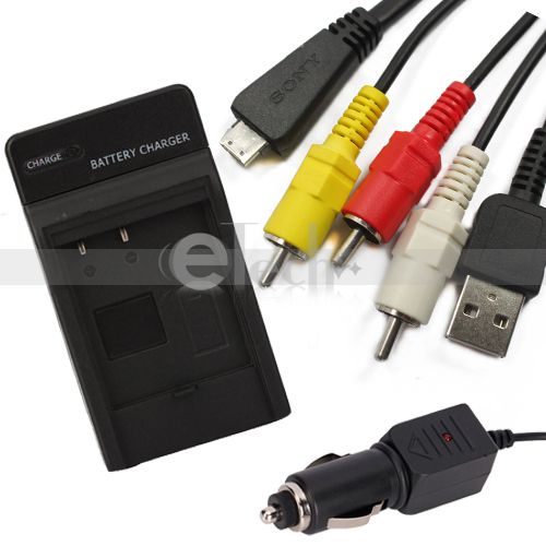   Cord/Lead+Charger For Sony camera Cybershot DSC W350 DSC TX100V  