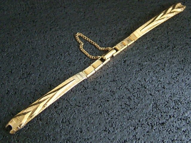 NOS Ladies Gold gf JB Champion 1960s Vintage Watch Band  