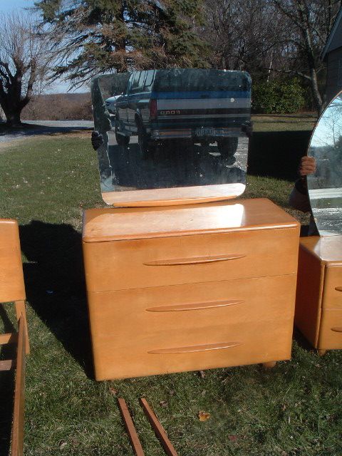 1950s Heywood Wakefield Bedroom Set Suite Mid Century Modern Vintage 