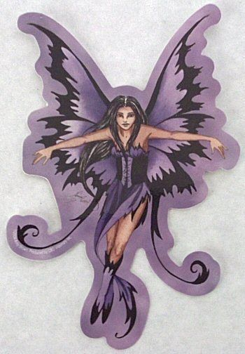 AMY BROWN * BEAUTIFUL MAGIC GARDEN FAIRY STICKER * NEW  