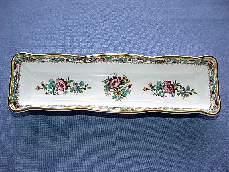 Beautiful COALPORT English Bone China Mint Tray   MIB  