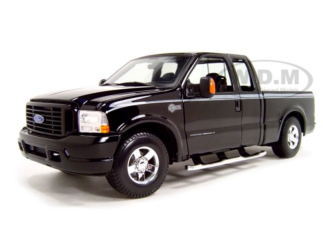 2004 FORD F 350 HARLEY DAVIDSON BLACK 118 DIECAST  