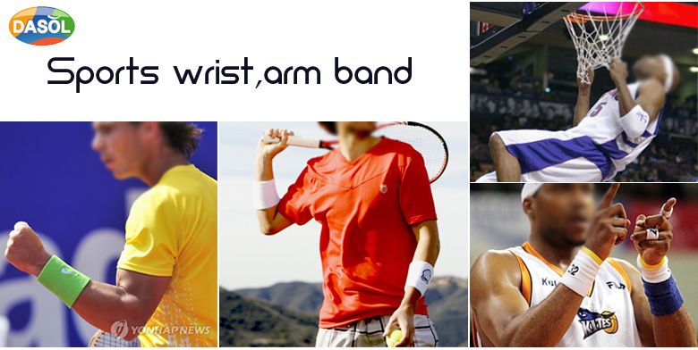 Wristband Cotton Sports Wrist Band Sweatband ★2Pcs★  