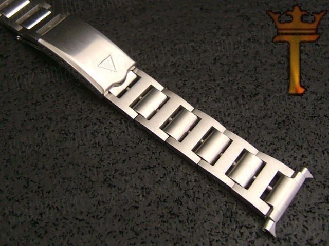   NOS 22mm JB Champion USA Stainless Steel Vintage Watch Band  