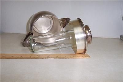 TROPHY SILVERPLATE 1957 L.W.S.G.A. ICE CYLINDER PITCHER  