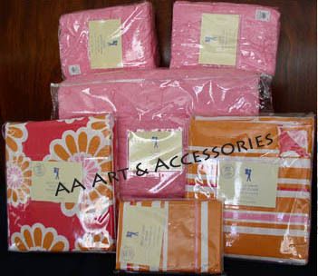 NIP POTTERY BARN Kids 8 Pcs. Claire Bedding Set PK/OR  