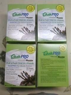 Roundup Quikpro Dry Formula 5 x1.5oz 4 boxes Quickpro  