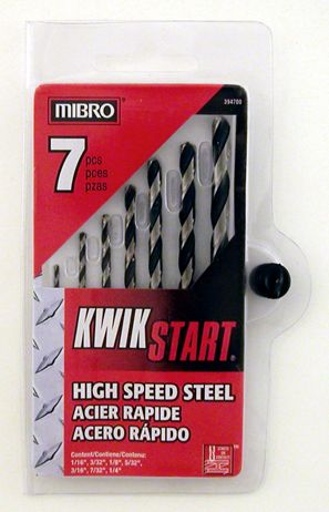 Mibro 7pc.Drill Bit Set 394700 Kwik Start  