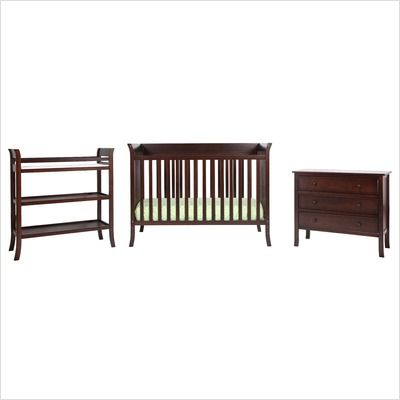 DaVinci Ava Complete 5 Piece Nursery Set in Espresso W6831Q1 and 