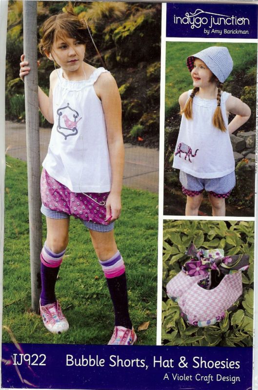 Bubble Shorts, Hat & Shoeies pattern (IJ922)   Indygo Junction 