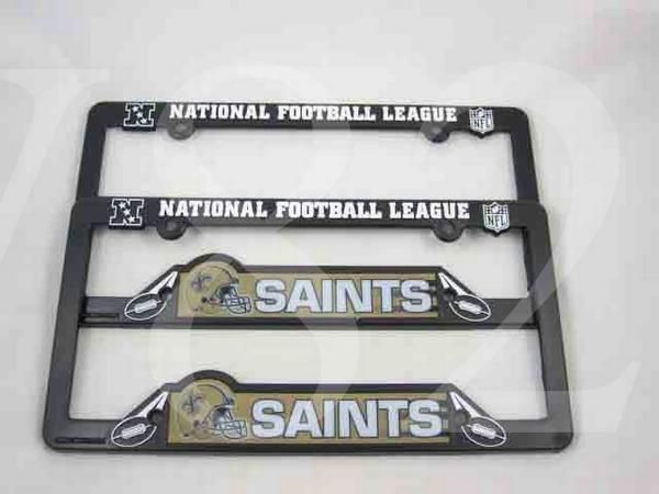 NFL NEW ORLEANS SAINTS Platic License Plate 2pcs  
