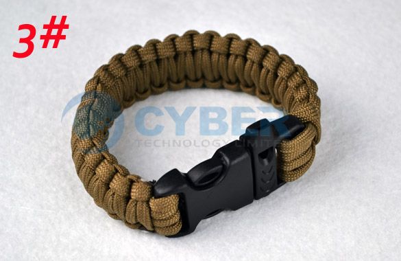 Cord Bracelets Whistle Buckle Survival Camping Paracord  
