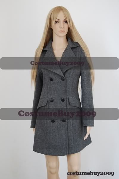 Harry Potter Hermione Granger Gray Grey Coat Costume  