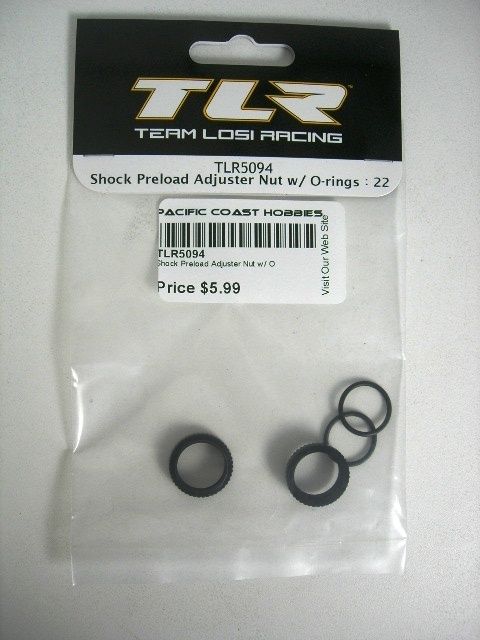 Team Losi TLR 22 Shock Preload Adjuster Nut TLR5094  