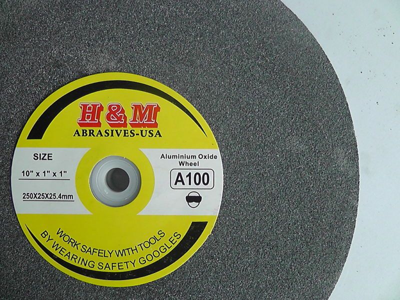 Aluminum Oxide BENCH GRINDING WHEEL 10x1x1 A100  