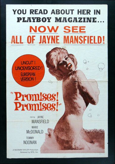 PROMISES PROMISES  * JAYNE MANSFIELD MOVIE POSTER 63  