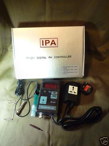 PH 201 Digital PH Controller / Aquarium PH CO2 meter  