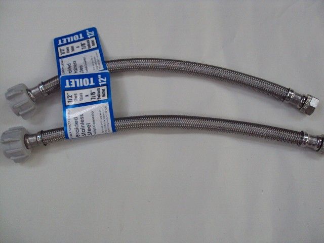 WATTS TOILET CONNECTOR HOSE 12 STAINLESS STEEL LINE  