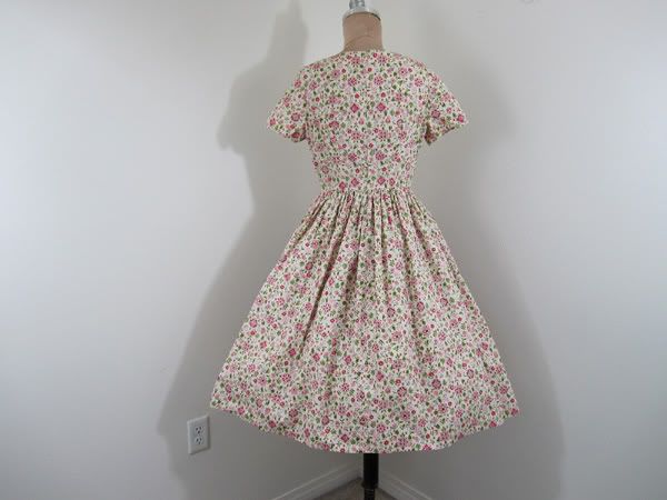 VinTaGe 50s*DUTCH TULIP*CHIC Garden Party Dress M  