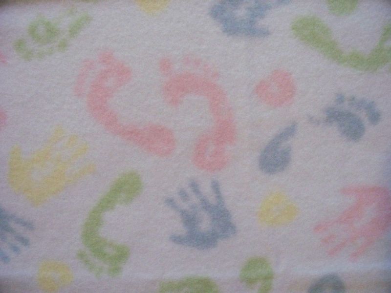 BABY FEET & HANDS NORDIC FLEECE BLANKET OOP  