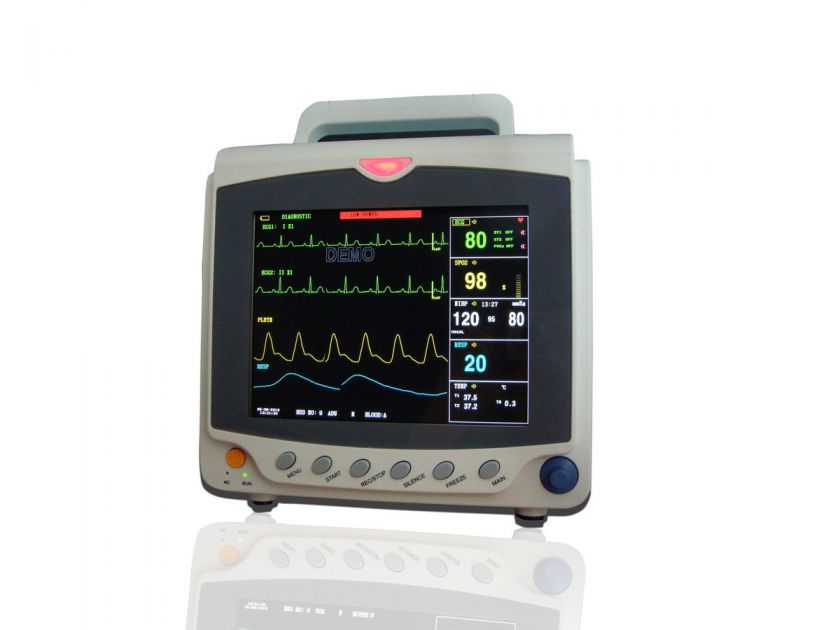 ICU Vital Sign Patient Monitor 4 Paramter EKG/NIBP/SPO2 /PR + CUFF 