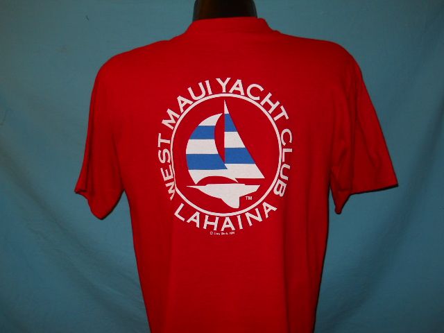 vtg WEST MAUI YACHT CLUB LAHAINA CRAZY SHIRTS t shirt M  