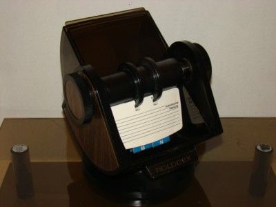 Large ROLODEX Directory File   Round Swivel Base PLUS Index & Extra 