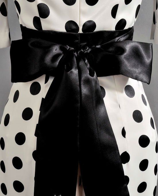   New stylish lady polka dot dress elegant OL satins mini dresses  