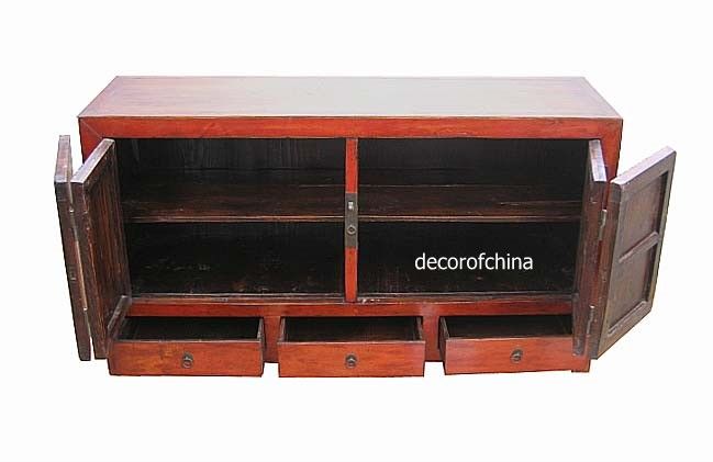 Nice Old Asian Chinese Wooden Buffet Sideboard Cabinet C151 1  