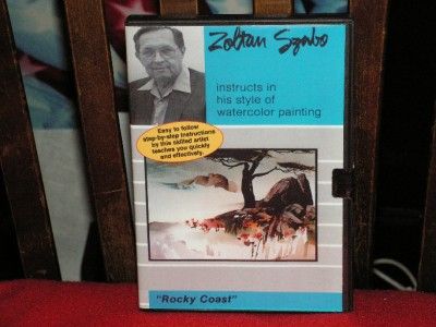 NEW DVD Zoltan Szabo Rocky Coast Watercolors Painting  