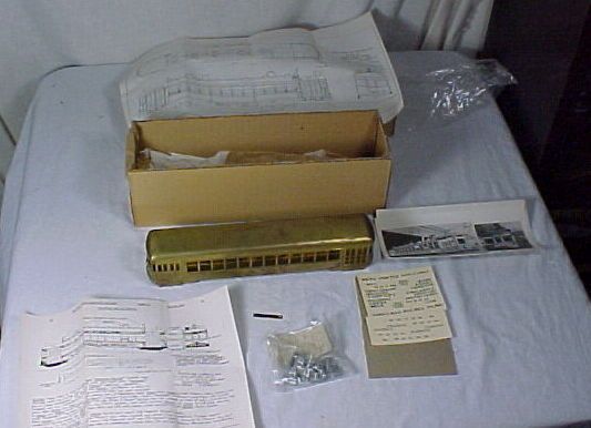 CHESTER HOLLEY TAMPA FLA O GAUGE SERIES 400 PACIFIC TRACTION TROLLEY 