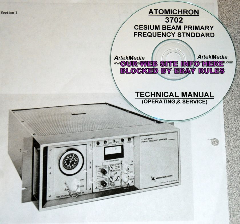 Atomichron 3702 Cesium Standard Ops & Service Manual  