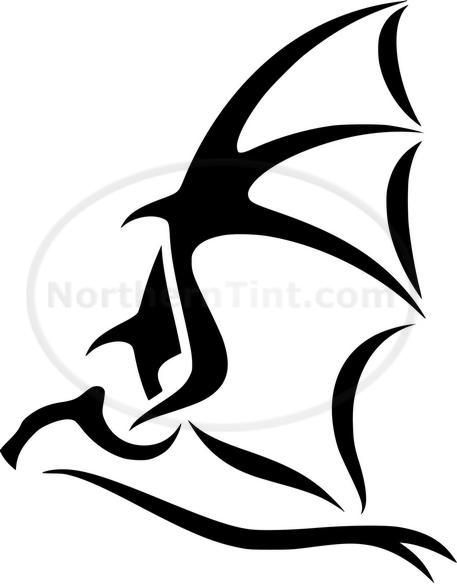 Tribal Bat Car Decal Window Sticker Wall Art #174  