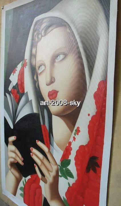 SALE OIL PAINTING REPRO OF Tamara de Lempicka SIGNED NR  