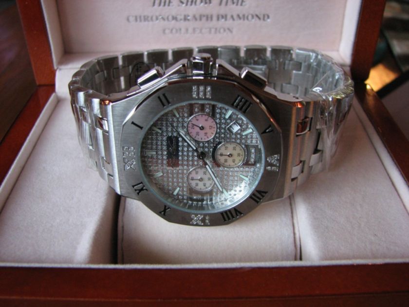 PARD VUIREAL SWISS DATE CHRONOGRAPH 27 DIAMONDS $1200  