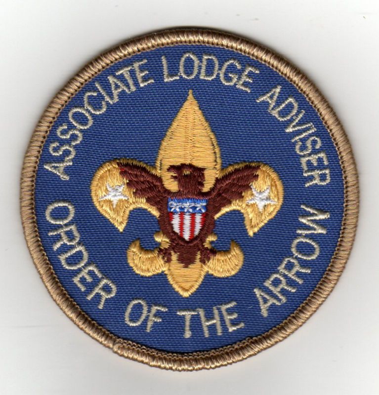 OA Associate Lodge Advisor, Scout Stuff Backing, Mint  