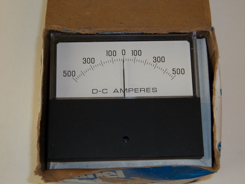 GE DC AMPERES PANEL METER 50 0 50MV 50 255325ECEC1JAA  