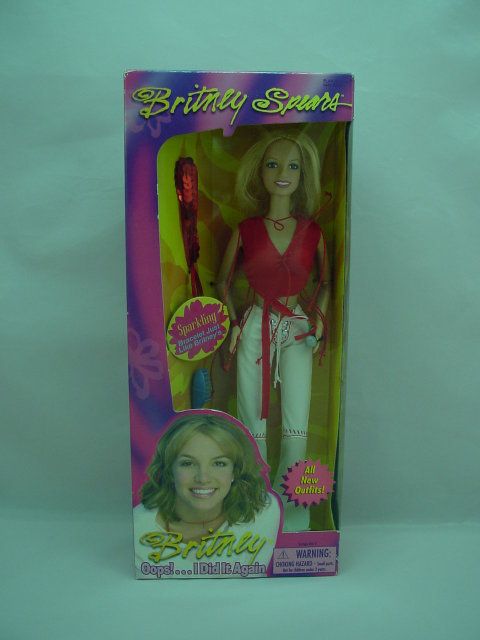 Britney Spears Oops I Did It Again 11 1/2 Doll, Red/White Outfit 