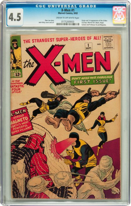 Men #1 CGC 4.5 Marvel 1963 Wolverine Movie SALE 173 cow cm  