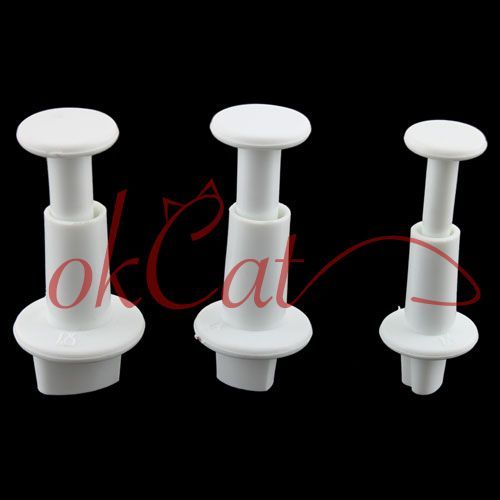 3X Cake Sugar Sugarcraft Cutter Tool Plunger Love Heart  