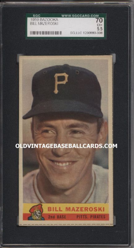 1959 Bazooka Bill Mazeroski   Pirates SGC 70 5.5  