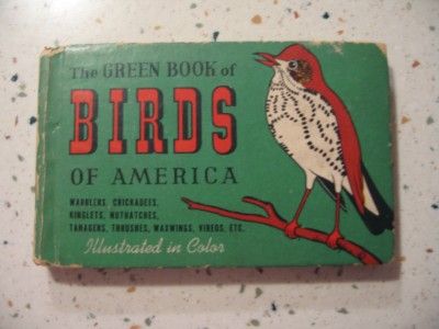 VINTAGE THE GREEN BOOK OF BIRDS OF AMERICA  