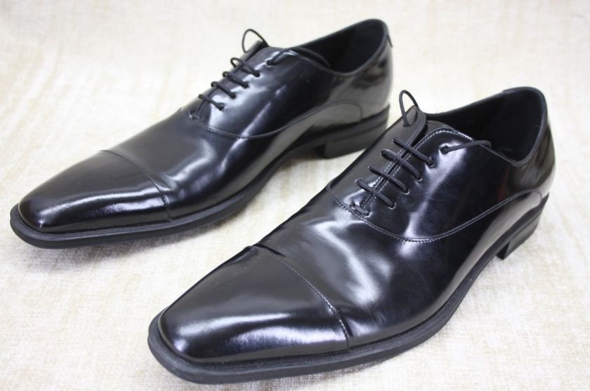 Mens D&G Dolce Gabbana Keanu Reeves Cap toe shiny leather oxfords 