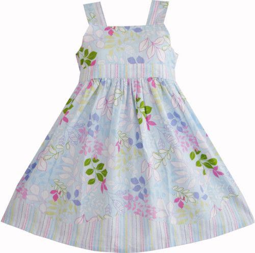 Children clothes summer girls dress 4 5 6 7 8 9 10 new  