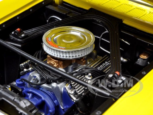 1966 FORD SHELBY MUSTANG GT350 FASTBACK YELLOW 1/18  