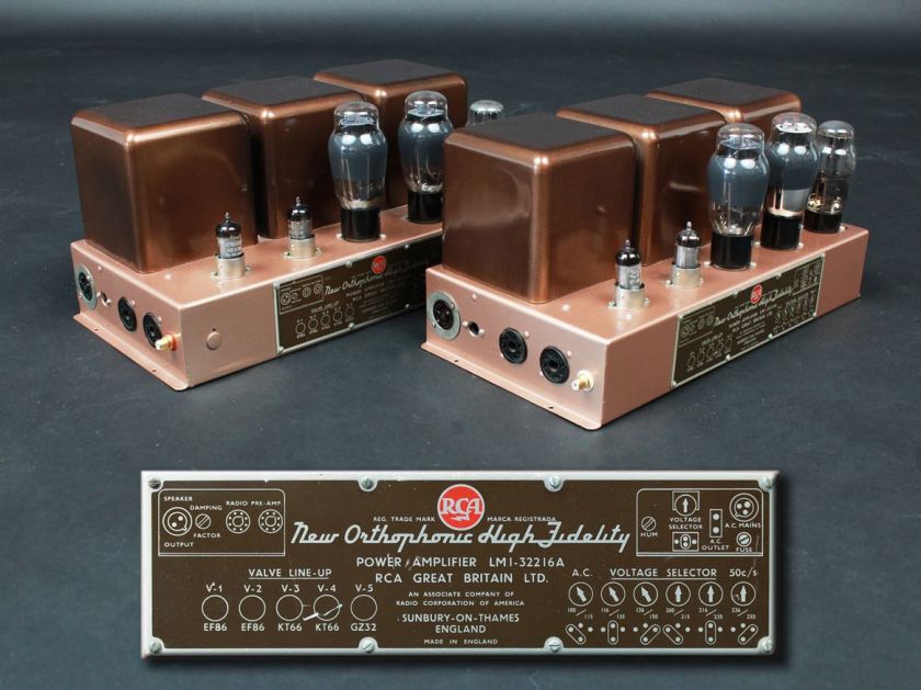 RCA Great Britain LTD. LMI 32216 Power Amplifier [Pair] (Worldwide 